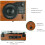 Vinyl Bluetooth Record Player Turntable 3-speed with Speakers & USB 4