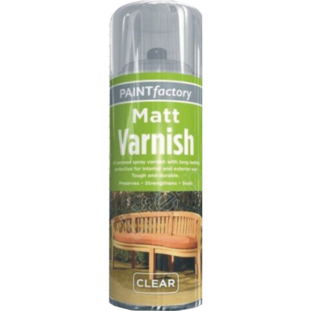 400Ml Clear Matt Spray Varnish Interior Exterior Furniture