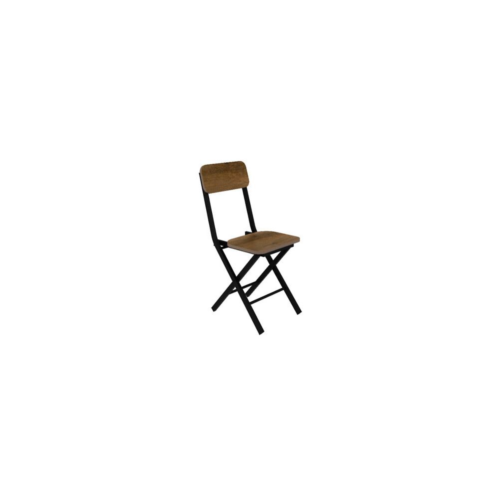 Folding Kitchen Dining Chairs Chair Wooden Seat Metal Legs