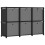 VidaXL vidaXL 6-Cube Display Shelf with Boxes Black Fabric Storage Organiser Unit 1