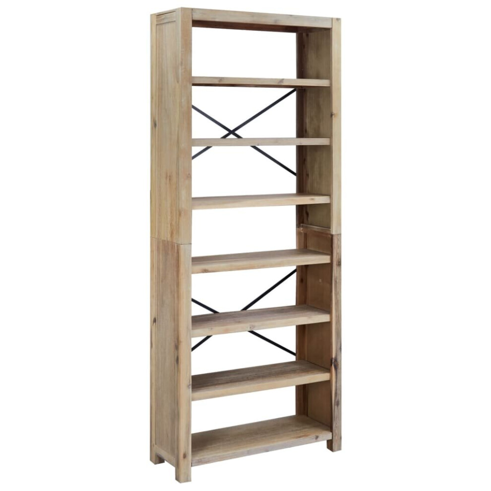 Vidaxl (80 X 30 X 200 Cm) Solid Wood Acacia Bookcase Display Shelf Storage Cabinet Multi Sizes