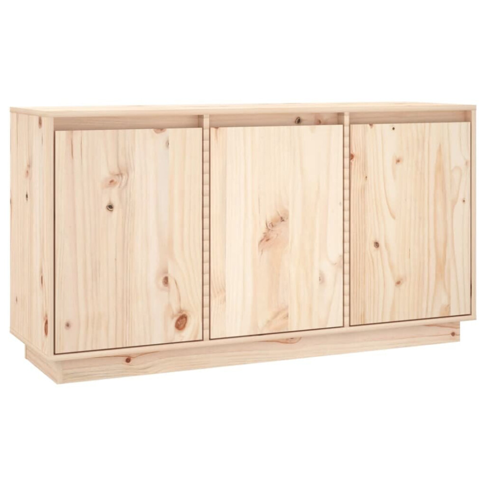 Vidaxl (Brown) Solid Wood Pine Sideboard Storage Cabinet Shelf Cupboard Multi Colours Brown