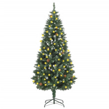 vidaXL Artificial Pre-lit Christmas Tree with Pine Cones Christmas Decoration