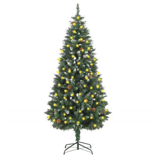 VidaXL vidaXL Artificial Pre-lit Christmas Tree with Pine Cones Christmas Decoration
