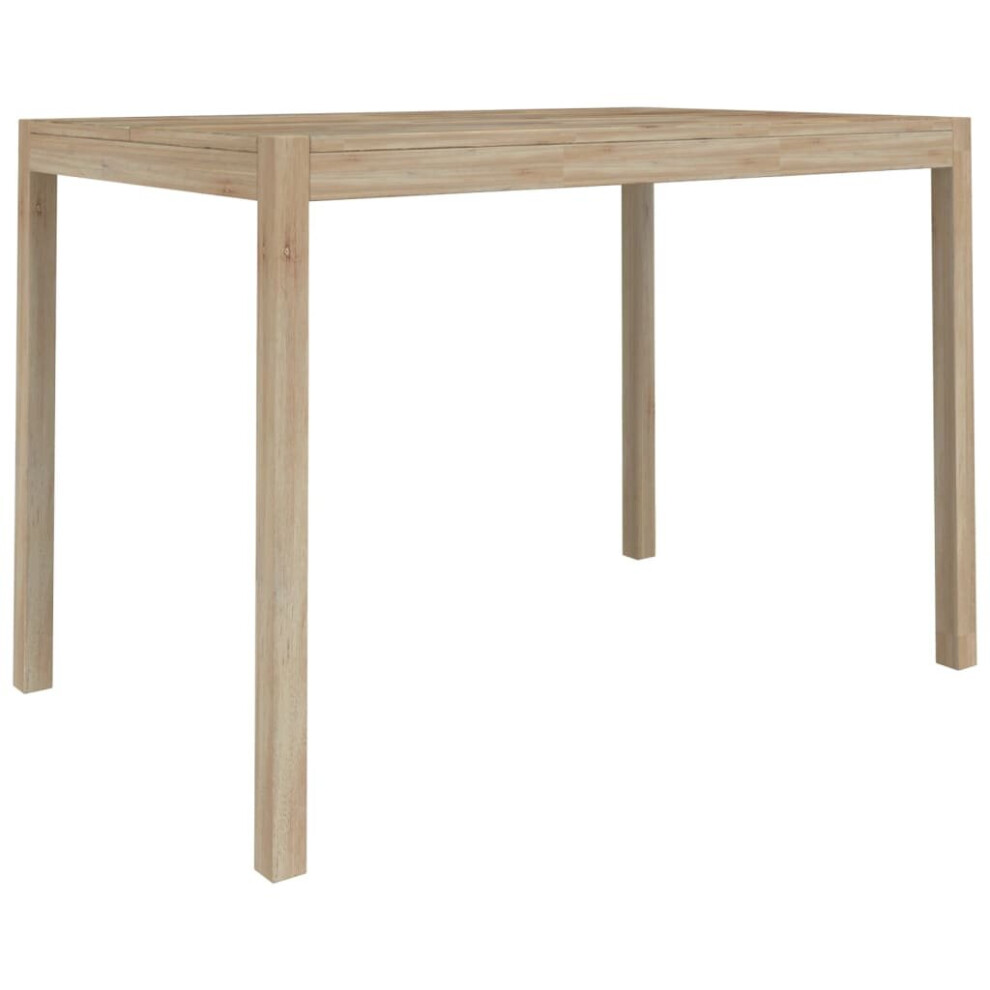 vidaXL Solid Wood Acacia Dining Table Wooden Kitchen Counter Long Dining Table