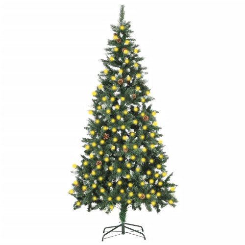 VidaXL vidaXL Artificial Pre-lit Christmas Tree with Pine Cones Christmas Decoration