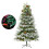 VidaXL vidaXL Pre-lit Christmas Tree with Pine Cones Artificial Tree Green PVC and PE 4