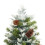 VidaXL vidaXL Pre-lit Christmas Tree with Pine Cones Artificial Tree Green PVC and PE 9