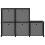 VidaXL vidaXL 5-Cube Display Shelf with Boxes Black Fabric Storage Organiser Unit 11