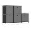 VidaXL vidaXL 5-Cube Display Shelf with Boxes Black Fabric Storage Organiser Unit 13