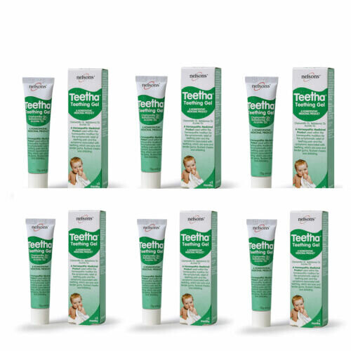 Nelsons Teetha Teething Gel 15g for Babies 3 Months+, Sugar Free (Code 110293)