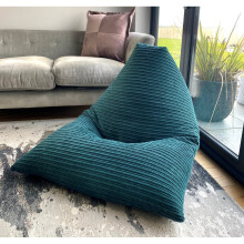 (Teal) Jumbo Cord Adult bean bag XL Jumbo Cord Beanbags