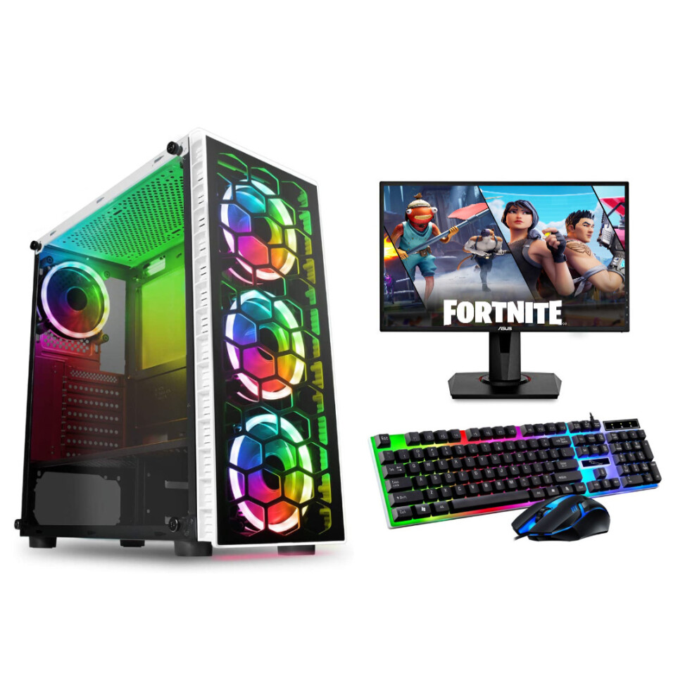 FCS Fast Gaming Intel Quad Core i3 8GB RAM 1TB HDD PC Bundle