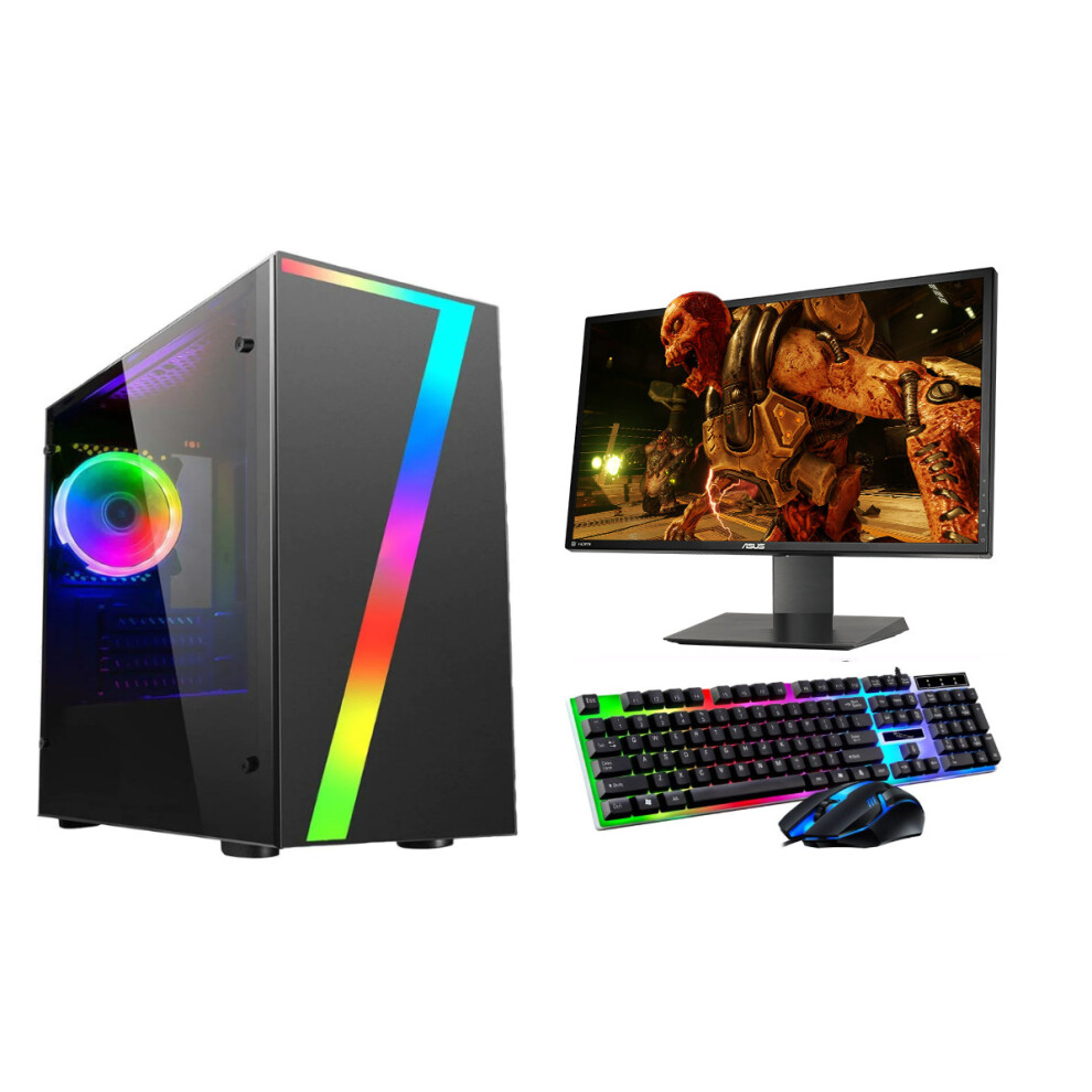 FCS Fast Gaming Intel Quad Core i3 8GB RAM 1TB HDD PC Bundle