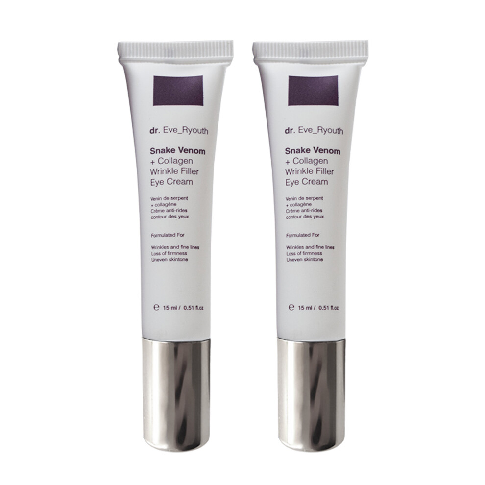 2 x Snake Venom + Collagen Wrinkle Filler Eye Cream 15ml