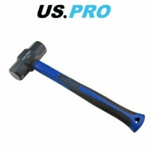 US PRO Lump Hammer Heavy Duty 0.9kg 2lb TPR Handle Sledge Club Rubber Grip 1667
