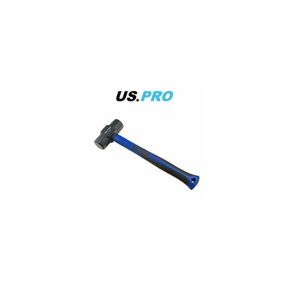 US PRO Lump Hammer Heavy Duty 0.9kg 2lb TPR Handle Sledge Club Rubber Grip 1667