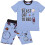 (7-8 Years, Blue) Kids Boys Blue Rocket Spaceship Blast Off Pyjamas 1