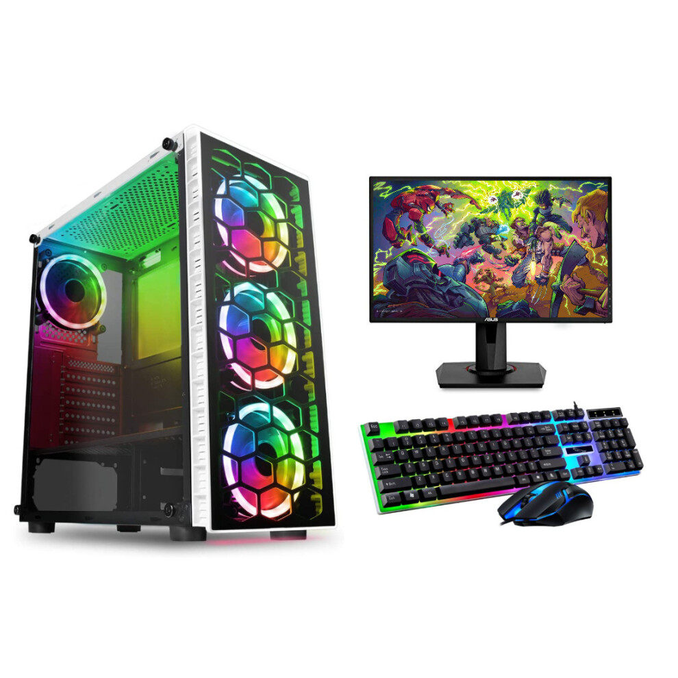 FCS Fast Gaming Intel Quad Core i5 16GB RAM 1TB HDD PC Bundle