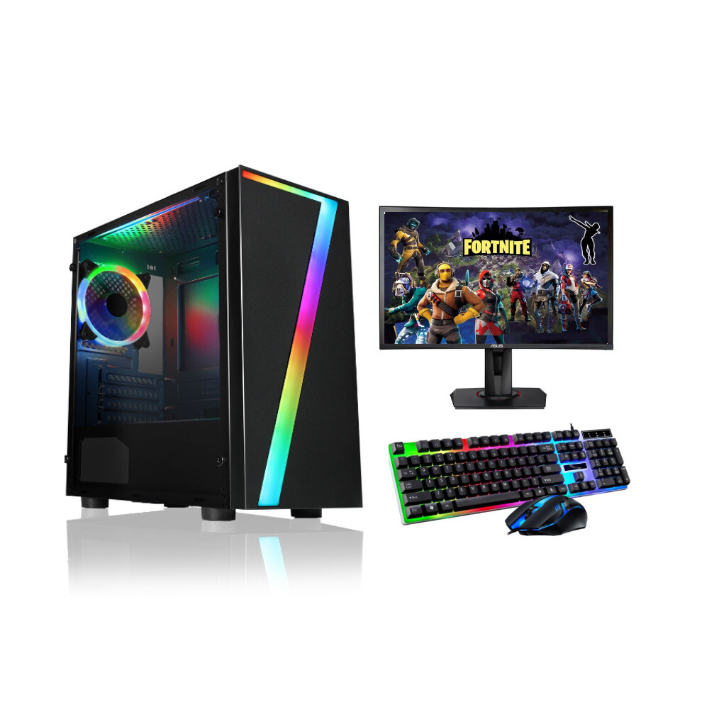 FCS Fast Gaming Intel Quad Core i5 16GB RAM 2TB HDD & 128GB SSD PC Bundle