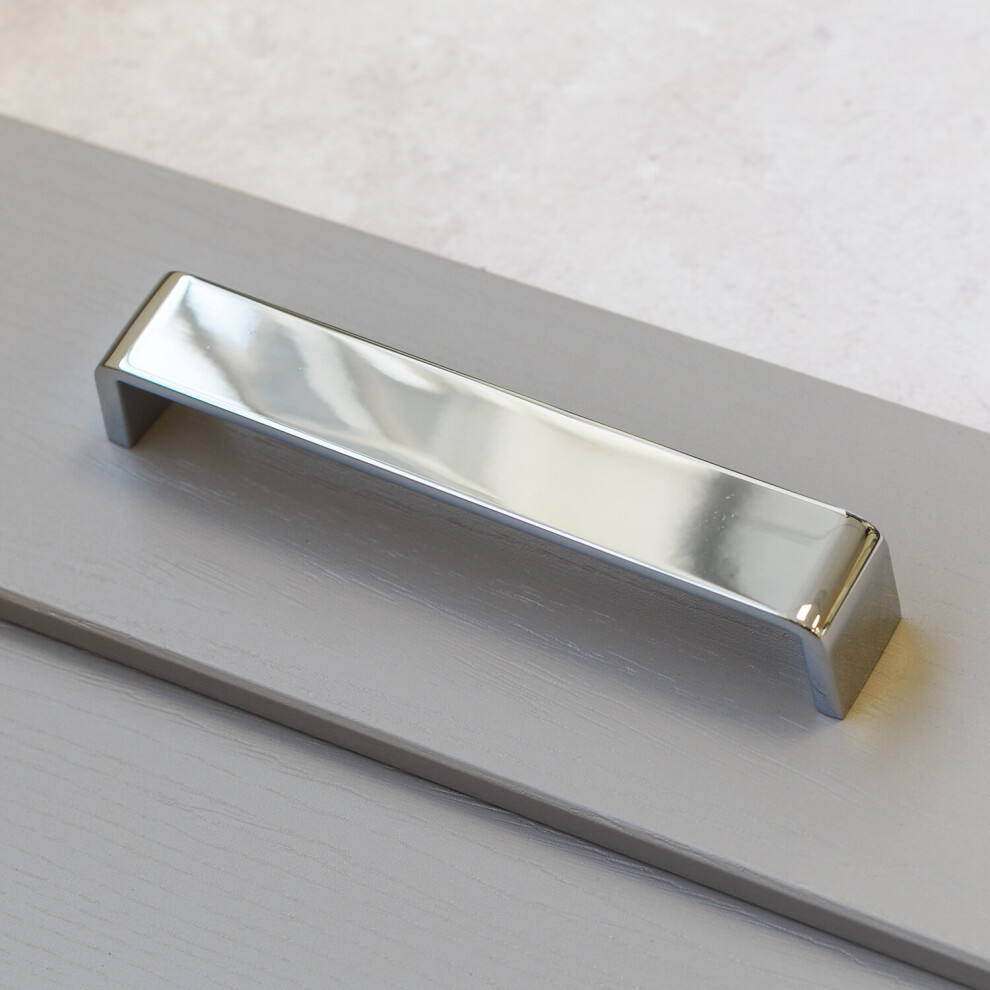 (160Mm Handle) Polished Chrome D Handles 128Mm 160Mm 192Mm 288Mm 5060796700145