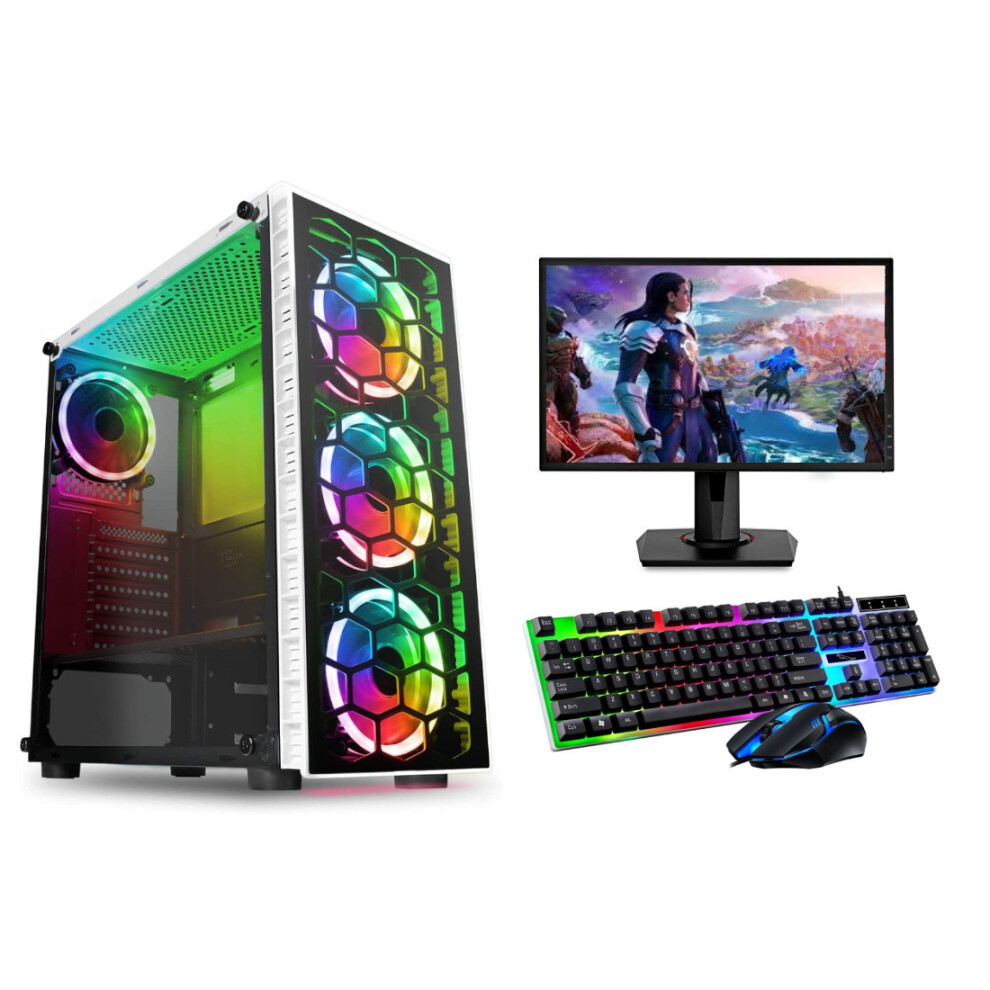 FCS Gaming PC Bundle Intel Core i5 16GB 1TB HDD 128GB SSD GT730 Win 10 WiFi Warranty