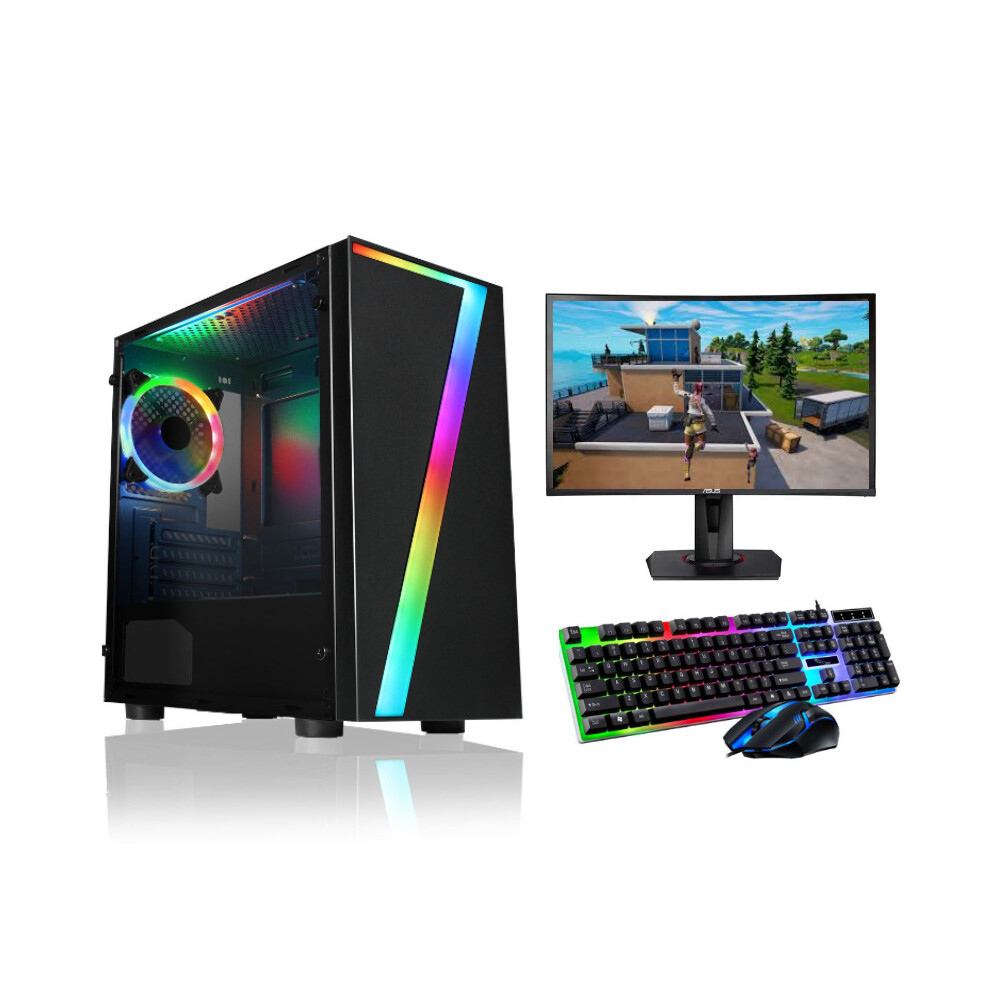 FCS Gaming PC Bundle Intel Core i5 16GB 1TB HDD 128GB SSD GT730 Win 10 WiFi Warranty