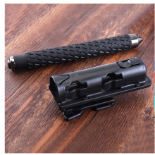 360 ° rotary retractable baton leather case universal extension