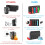 (Black) Controller Charger for Joy Con Compatible with Nintendo Switch & Switch OLED Model 5