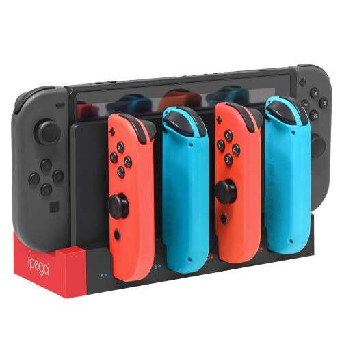 (Black) Controller Charger for Joy Con Compatible with Nintendo Switch & Switch OLED Model