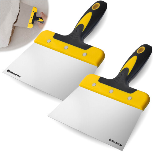 BLOSTM 2 x 7" Scraper Tool Wallpaper Putty Knife 175mm Wide Flexible Decorating 2