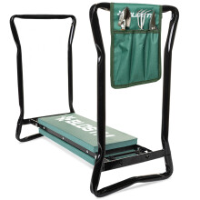 BLOSTM 2 in 1 Garden Foldaway Kneeler Pad & Bench Cushioned Stool Pouch Portable