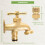 BLOSTM Solid Brass Anywhere Hose Tap Outside Kit Bib Tap ½ 3/4" Quick Connector 8