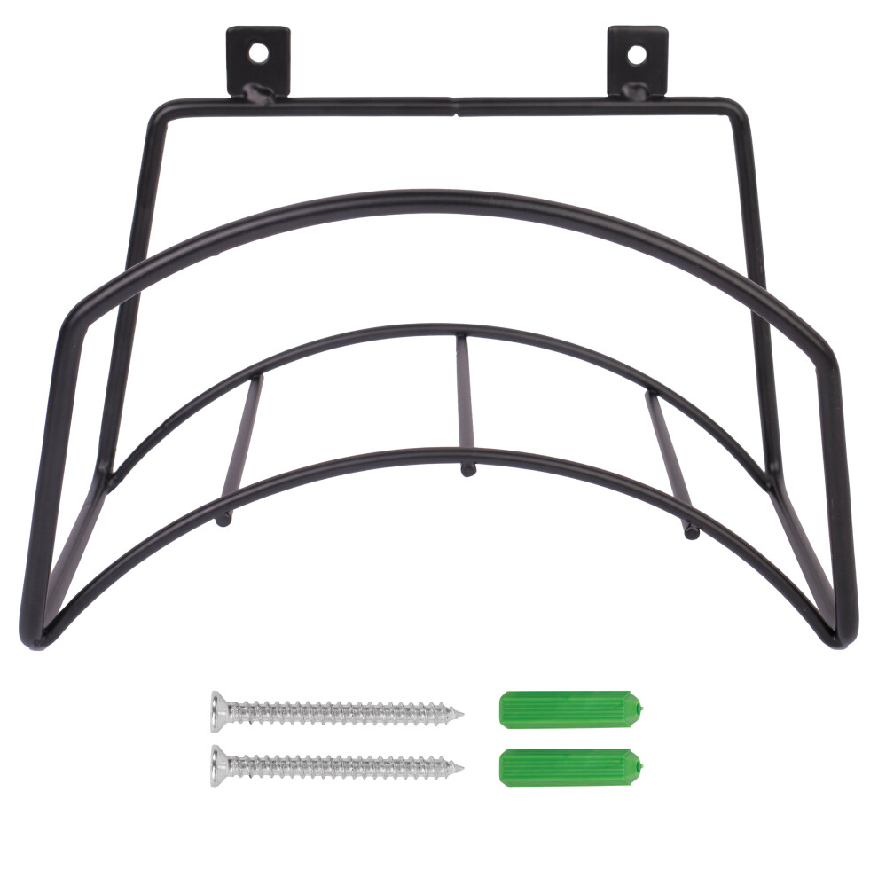 BLOSTM Wall Mounted Garden Hose Hanger Holder Tidy Storage Shed Reel Hosepipe