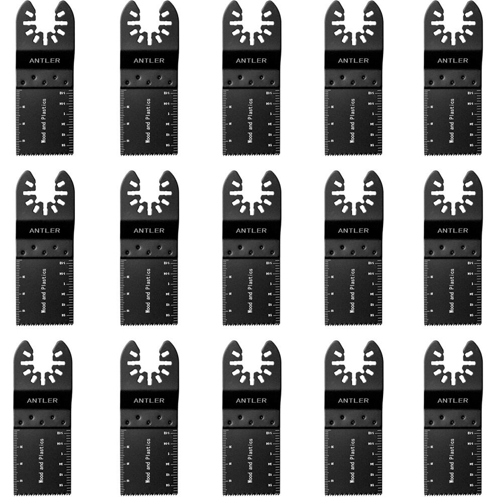 BLOSTM Saw Blades 15 Pack Wood Plastic Soft Metal Quick Release Inc Storage Case