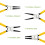 BLOSTM 4 x Circlip Pliers 7" Internal External Straight Bent Nose Tip Snap Ring 2