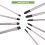 BLOSTM 10 Pc Magnetic Screwdriver Set Chrome Vanadium Steel Tip Various Sizes 2