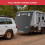 GADLANE Full Caravan Front Towing Cover Universal Protector Black + LED Lights 7