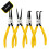 BLOSTM 4 x Circlip Pliers 7" Internal External Straight Bent Nose Tip Snap Ring 5