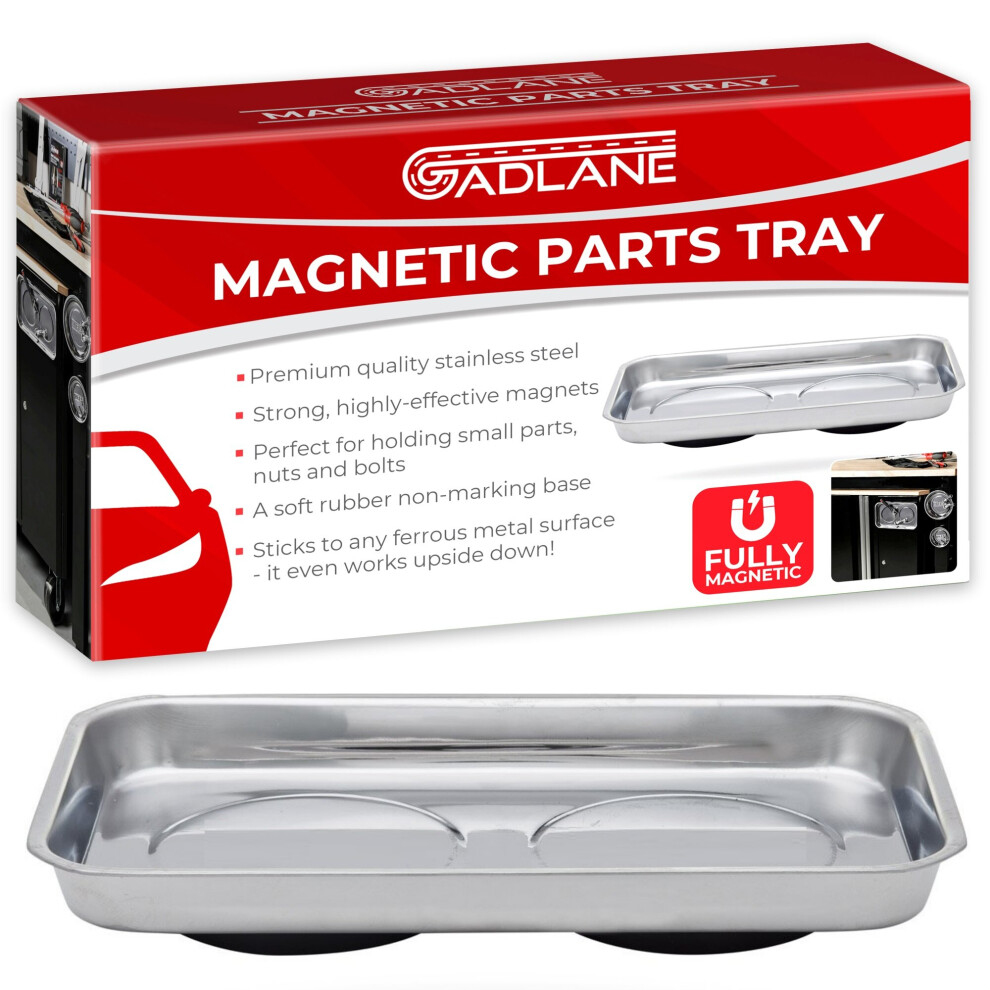 Gadlane Rectangle Magnetic Parts Dish Stainless Steel Tray Nuts Bolts Sockets 745499645805