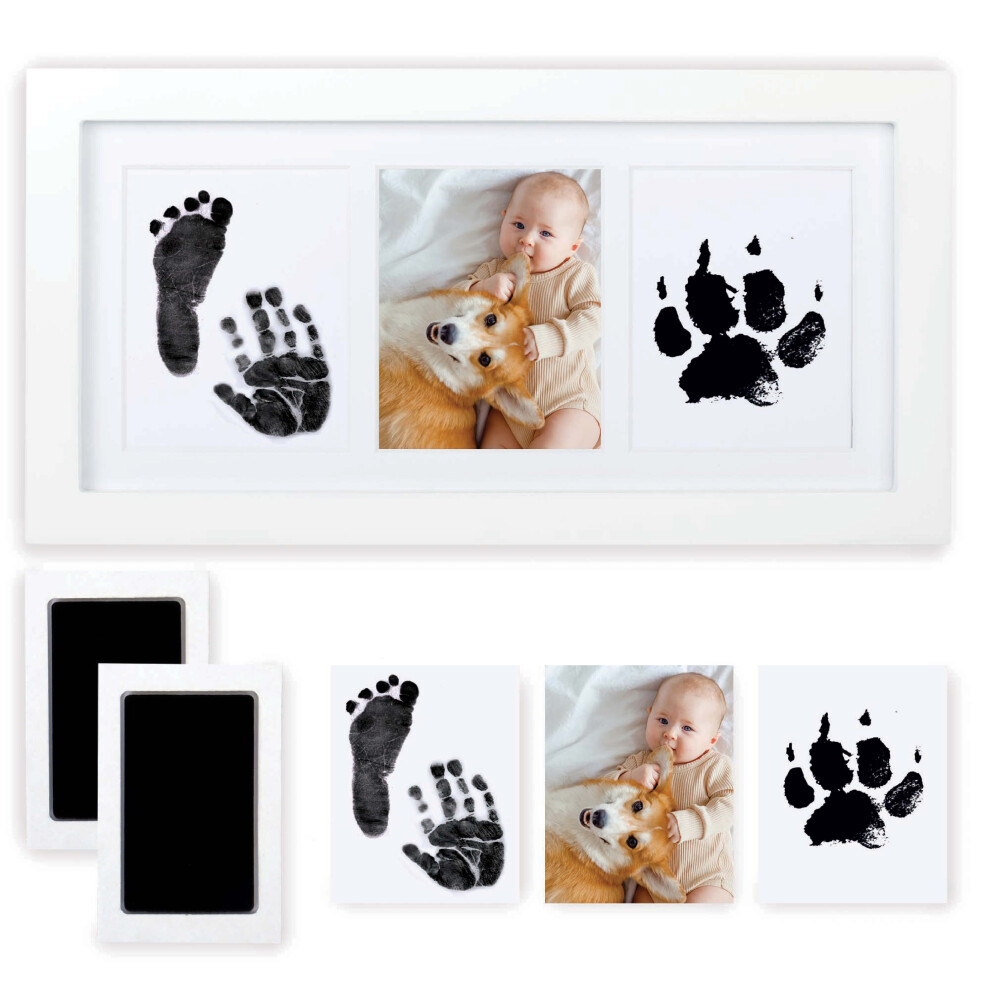 Heftman Baby Handprint And Footprint Photo Frame Kit Newborn Boys Girls Gift