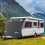 GADLANE Full Caravan Front Towing Cover Universal Protector Black + LED Lights 10