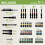 BLOSTM 44 Piece Impact Drill Screw Driver Nut Bit Set 1/4 Hex Shank 6