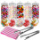 HEFTMAN 10 Retro Plastic Empty Sweet Jars Set Pick & Mix Candy Buffet Bags 1