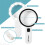 HEFTMAN Magnifying Glass 30X Large 12 LED Light Handheld Reading Magnifier 4