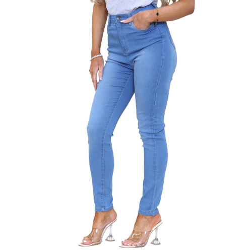 Ze Enzo (12, Light Stonewash) Enzo Womens Slim Fit Flex Denim Jeans 1