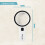 HEFTMAN Magnifying Glass 30X Large 12 LED Light Handheld Reading Magnifier 9