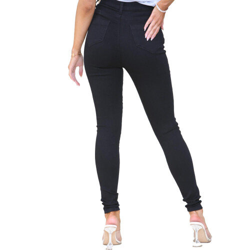 Ze Enzo (18, Black) Enzo Womens Slim Fit Flex Denim Jeans 2