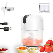250ml Electric Garlic Chopper Crusher Stainless Steel Ginger Mincer