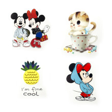 HAND A Pack of Small 6 x 6cm Colourful Hobby Fashion Iron-On Transfers for T-Shirts, Clothing and Accessories - Pack of 30